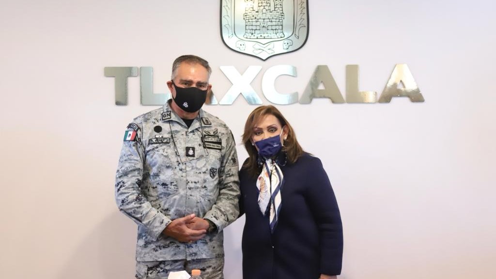 Ofreció Lorena Cuéllar estrecha colaboración al nuevo coordinador en Tlaxcala de la Guardia Nacional