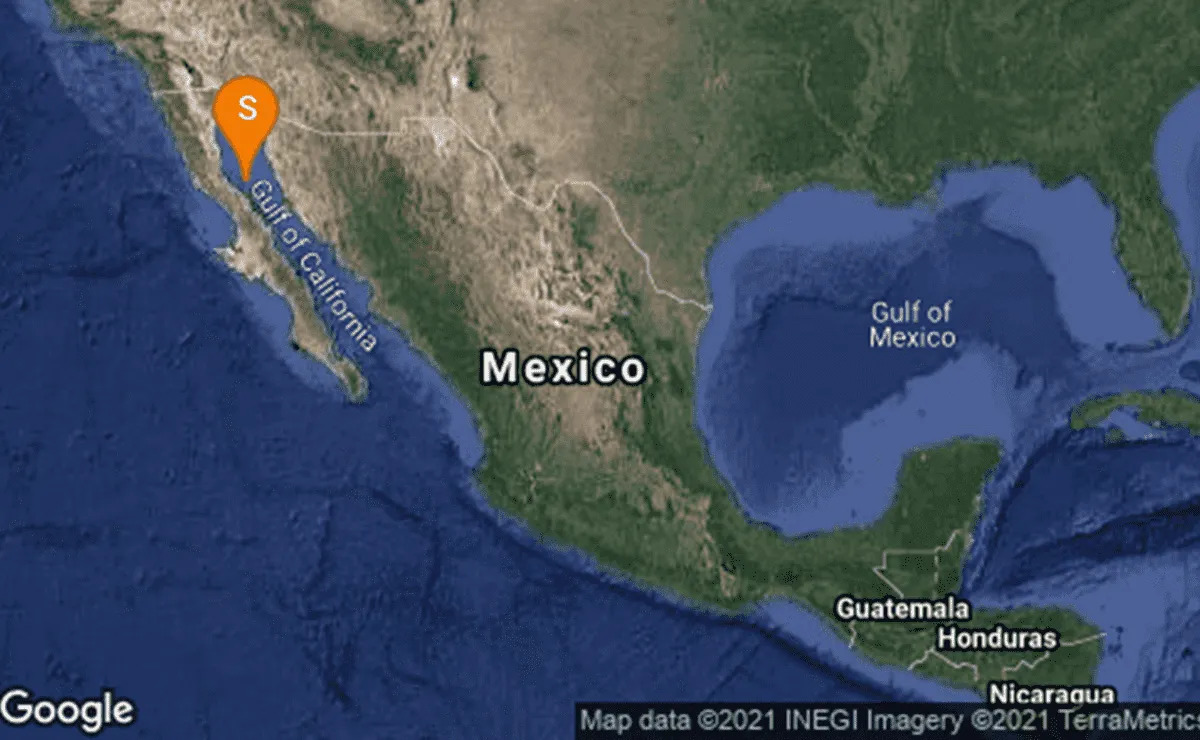 Sismo magnitud 4.2 sacudió el mar de Sonora