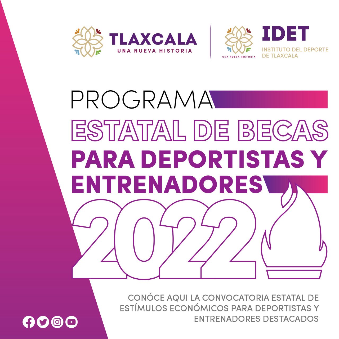Abre IDET proceso de becas a deportistas y entrenadores