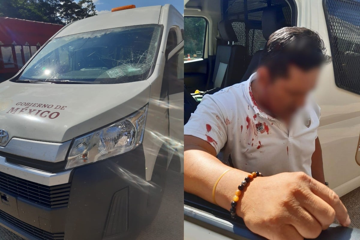 Golpean a agente del INM y liberan a migrantes detenidos en Chiapas
