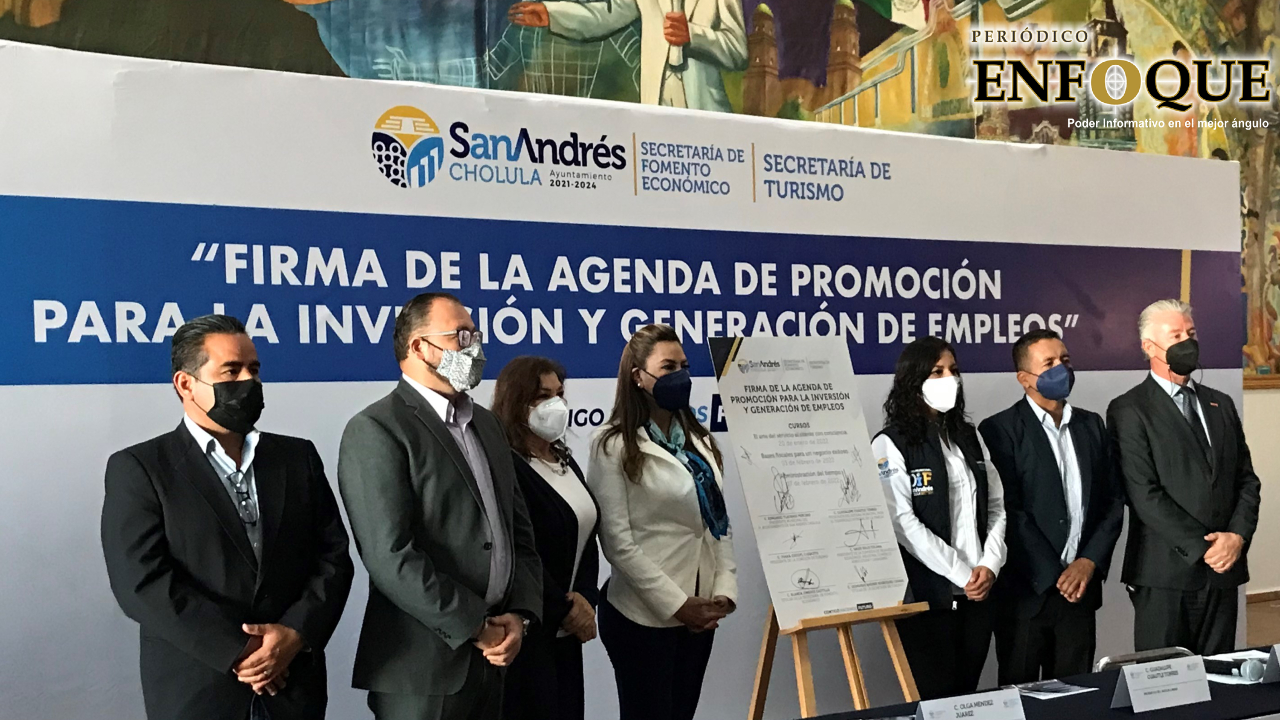 En San Andrés Cholula firman una Agenda para la Promoción e Inversión del Empleo en el municipio