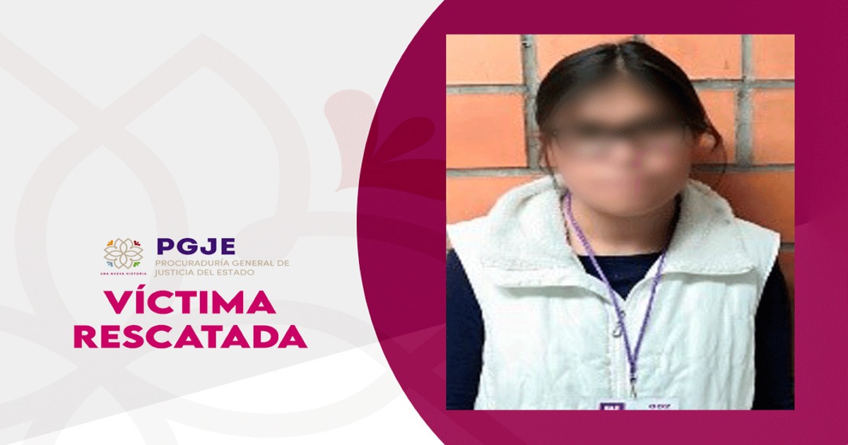 Rescató PGJE a víctima de trata de personas 
