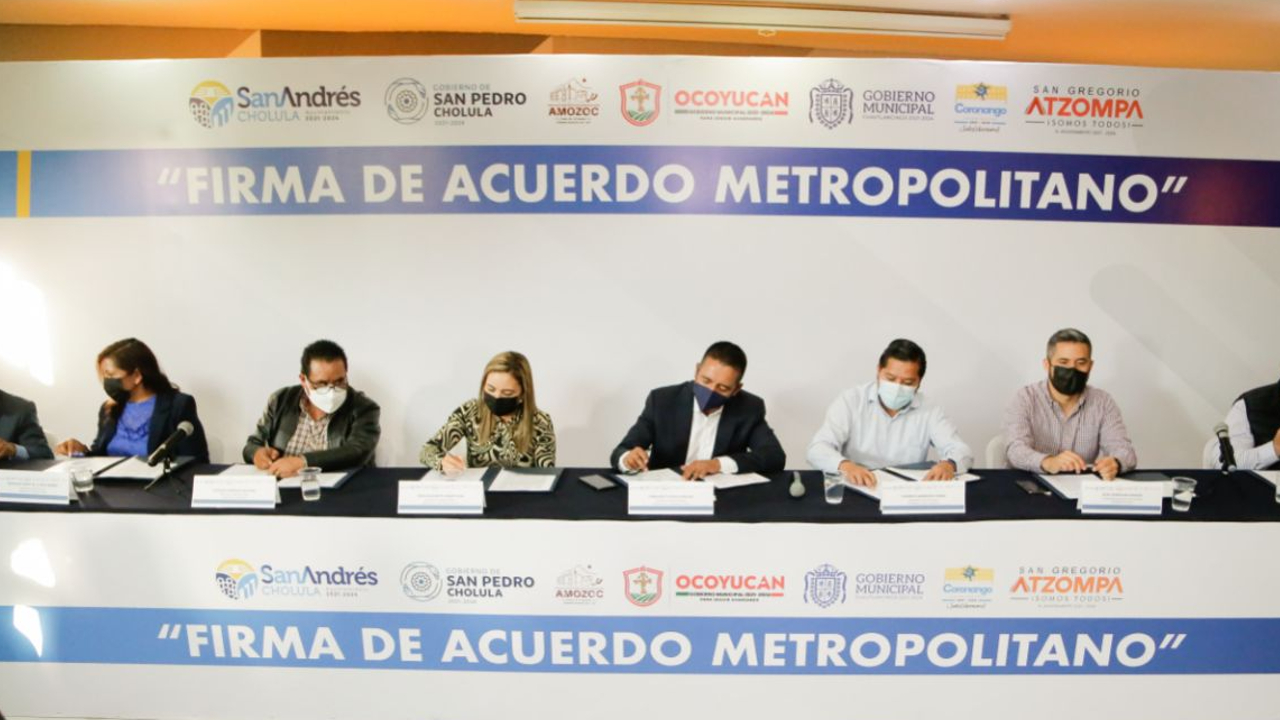 Presidentes Municipales de la Zona Conurbada firman Acuerdo de Planeación Metropolitana