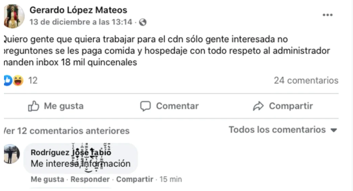 Grupo criminal recluta a jóvenes a través de redes sociales, ofrecen comida, hospedaje y 18 mil mensuales