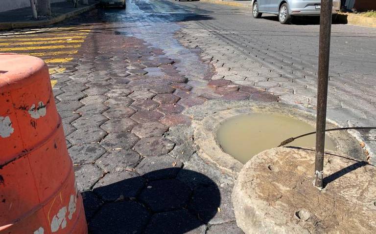 Alcantarillas de Tlaxcala colapsan en la comunidad de Ocotlán