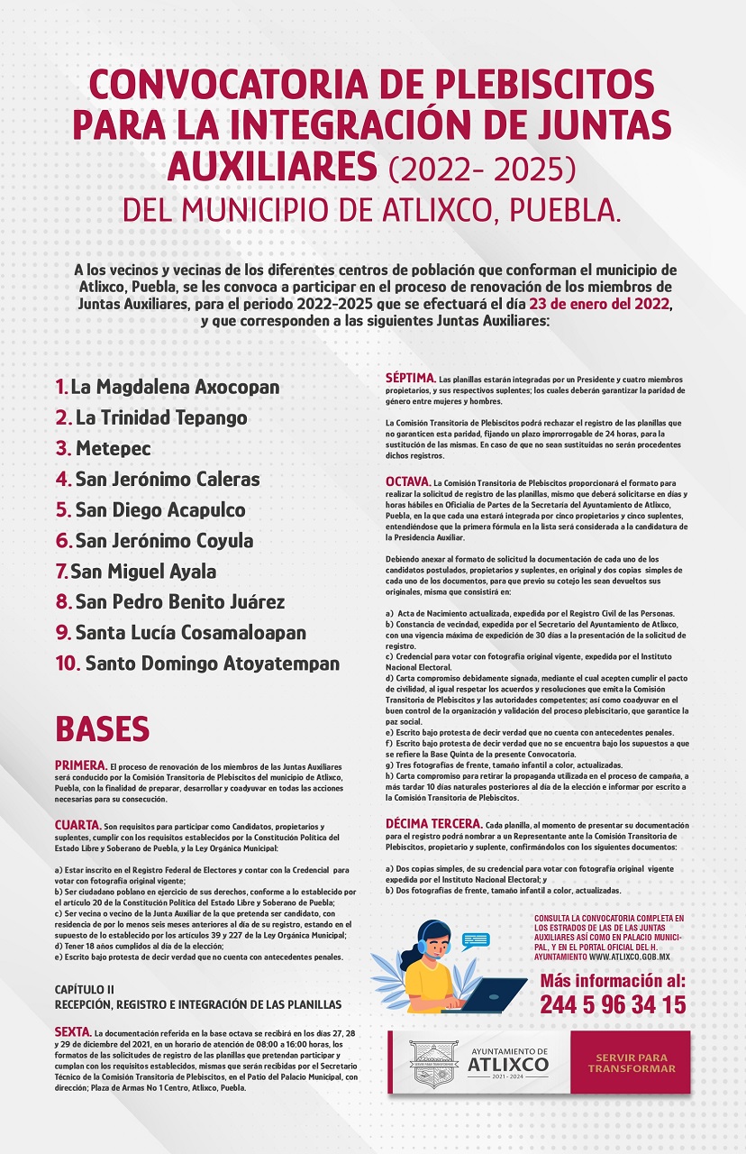 Convocatoria Plebiscitos Atlixco 1