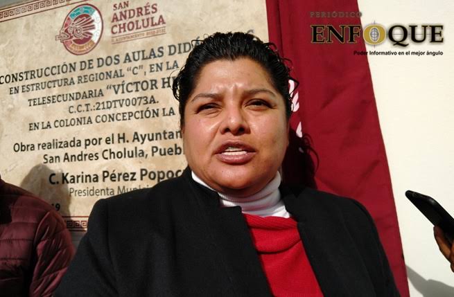 Asegura Karina Pérez Popoca que "caminará un tiempo más" en San Andrés Cholula