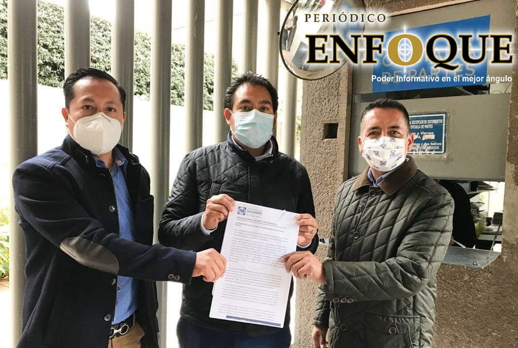 Entregan oficio panistas de San Andrés para exigir centro de votación ante PAN Nacional