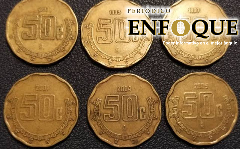 Estas monedas de 50 centavos cuentan con un valor de 3000 pesos.