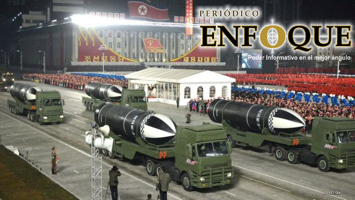 Gobierno de Corea del Norte presenta un misil nuclear describiéndolo como el “arma más poderosa del mundo”