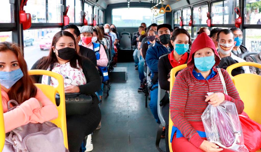 Incrementa 75 por ciento la movilidad en transporte público durante alerta Covid