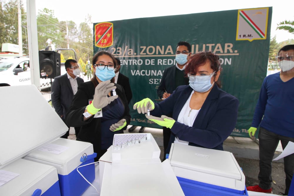 Llega a Tlaxcala segunda dotación de vacunas contra Covid-19