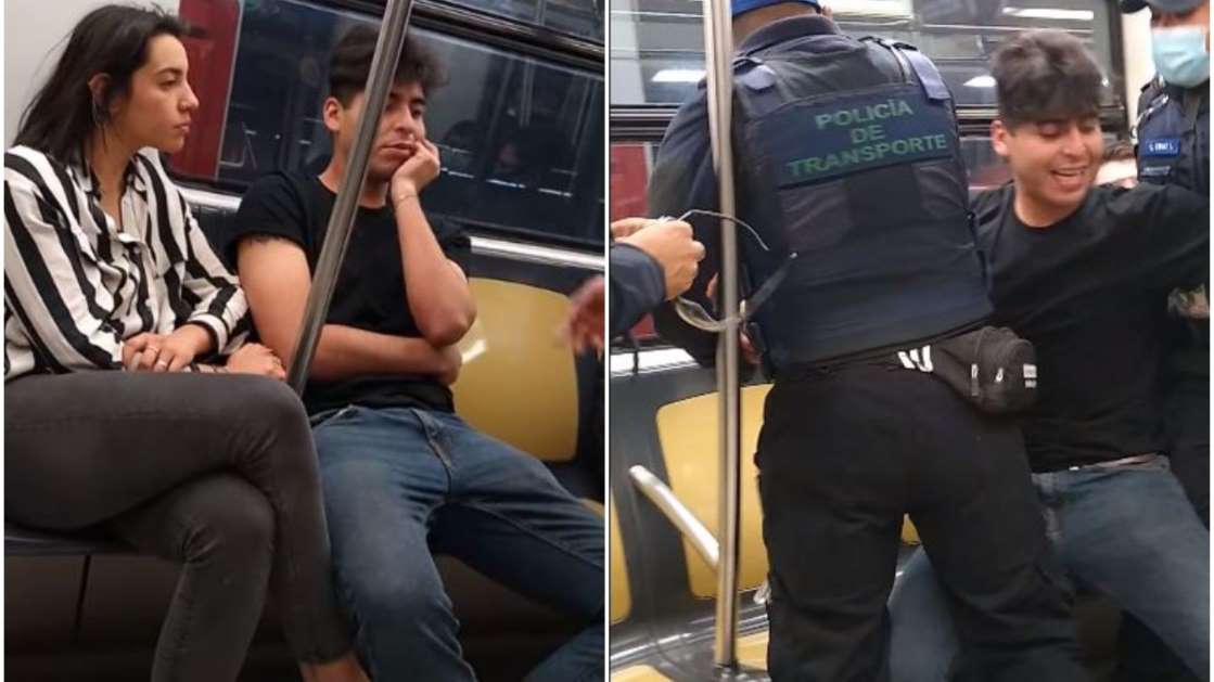 "Soy del IMSS, estoy vacunado": Jóvenes se niegan a usar cubrebocas en el Metro