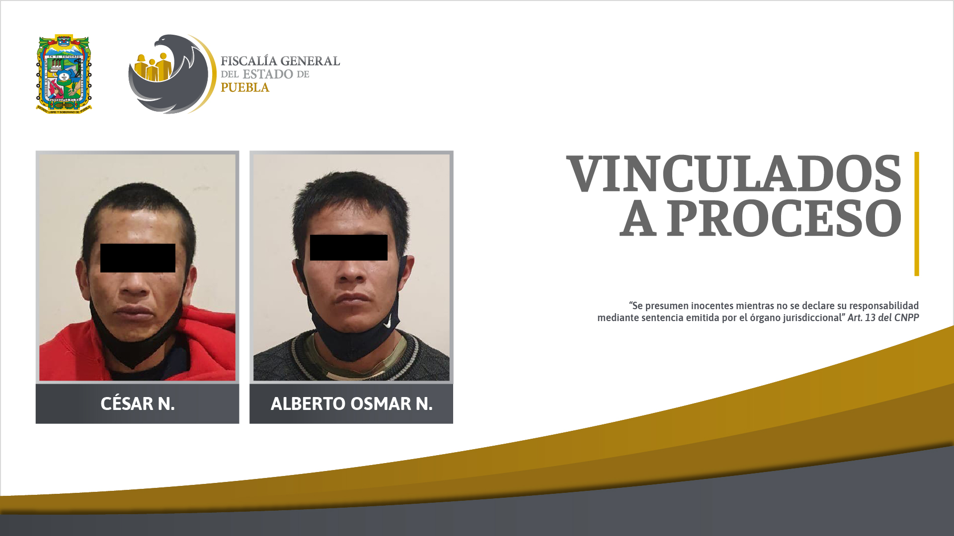 César N. y Alberto Osmar N. fueron vinculados a proceso por delitos contra la salud