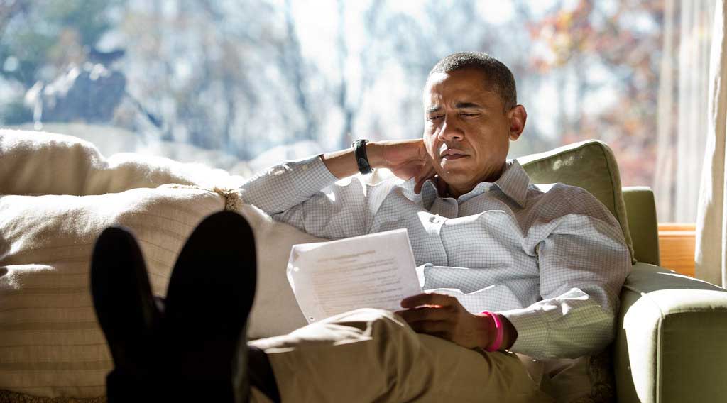 obama leyendo