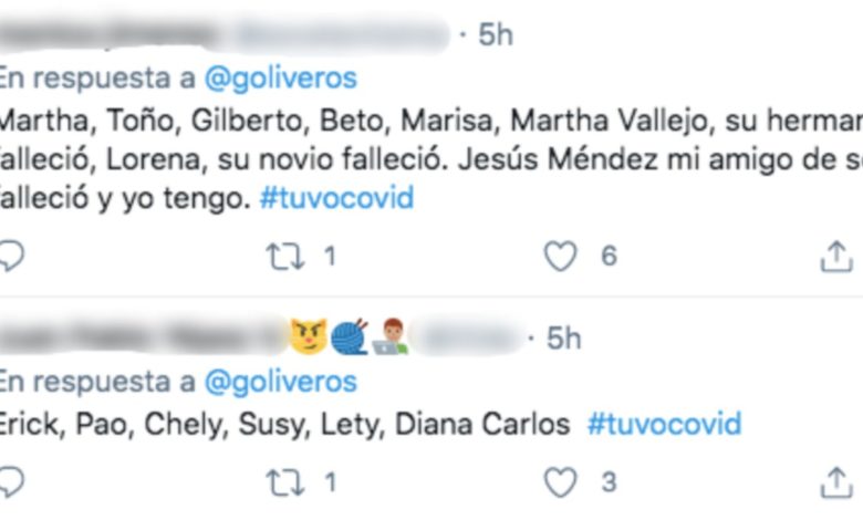 #TuvoCovid: la tendencia con la que usuarios buscan visibilizar a sus familiares contagiados