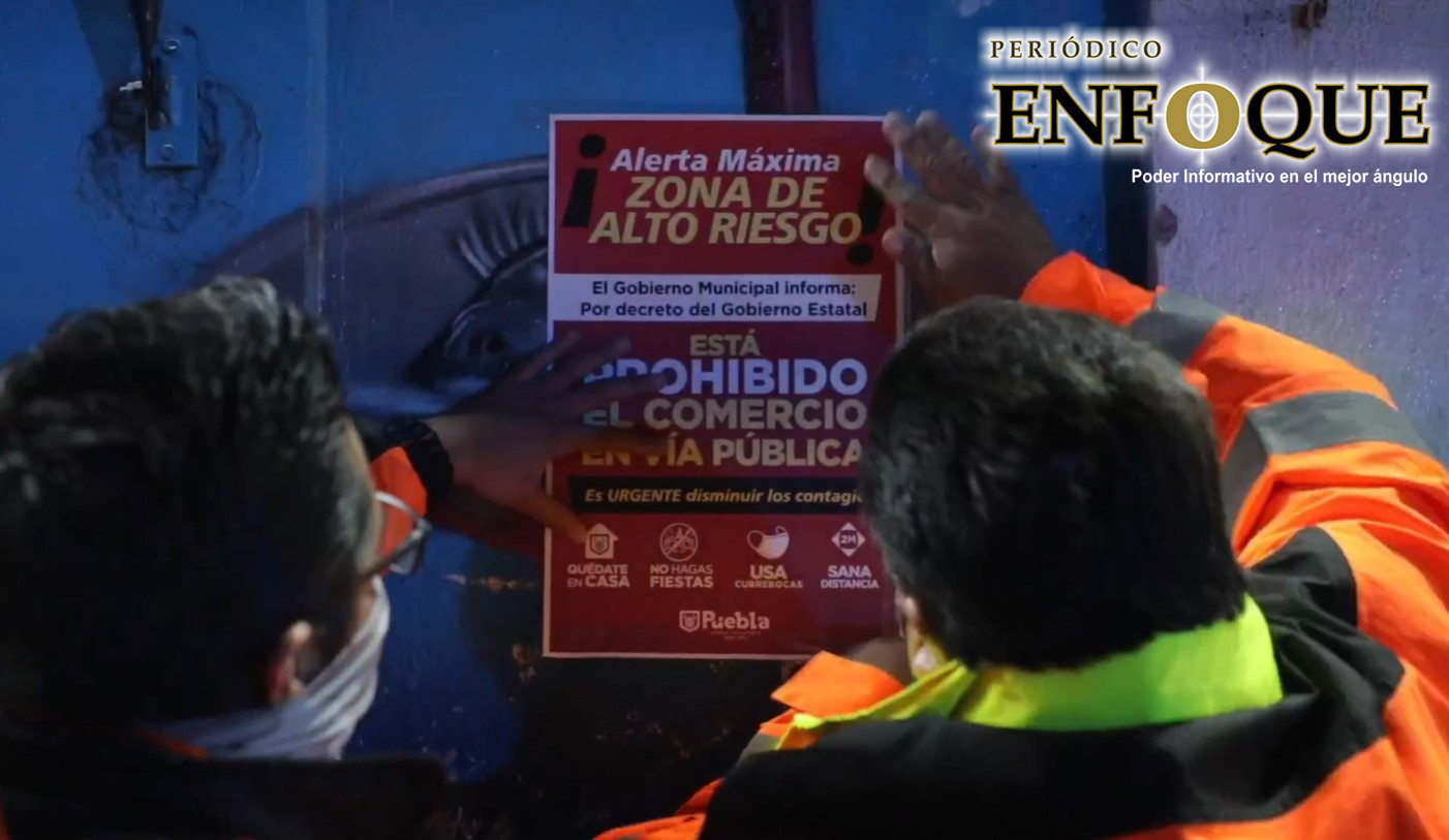 Coloca Ayuntamiento 2 mil carteles para prohibir la instalación de ambulantes en el Centro Histórico