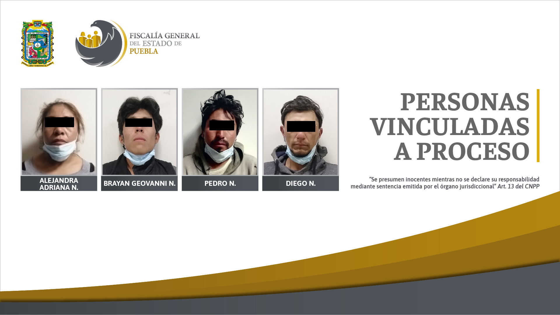 Tres hombres y una mujer en prisión por delitos contra la salud