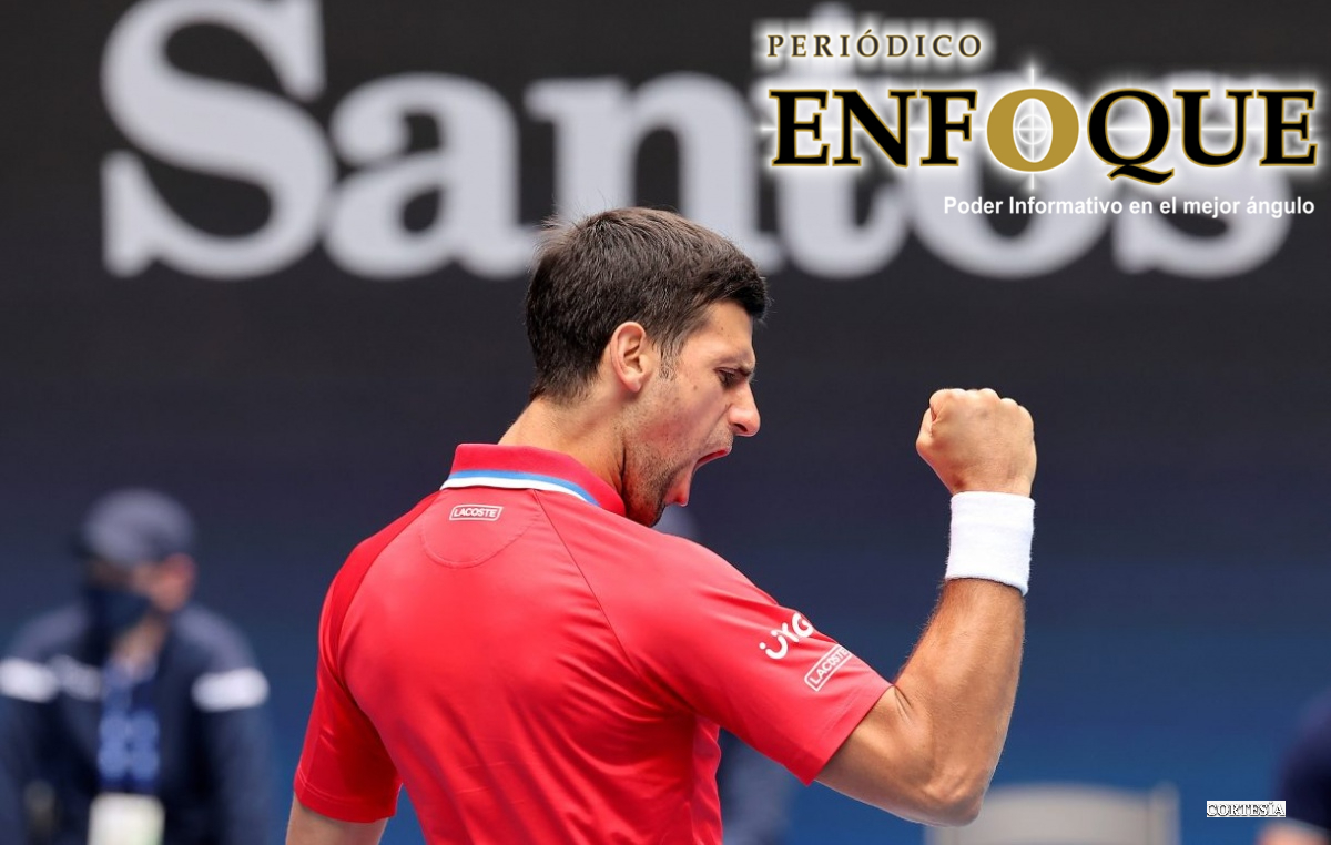Novak Djokovic gana su primer partido de la temporada y le otorga a Serbia su primer punto en la ATP Cup.  
