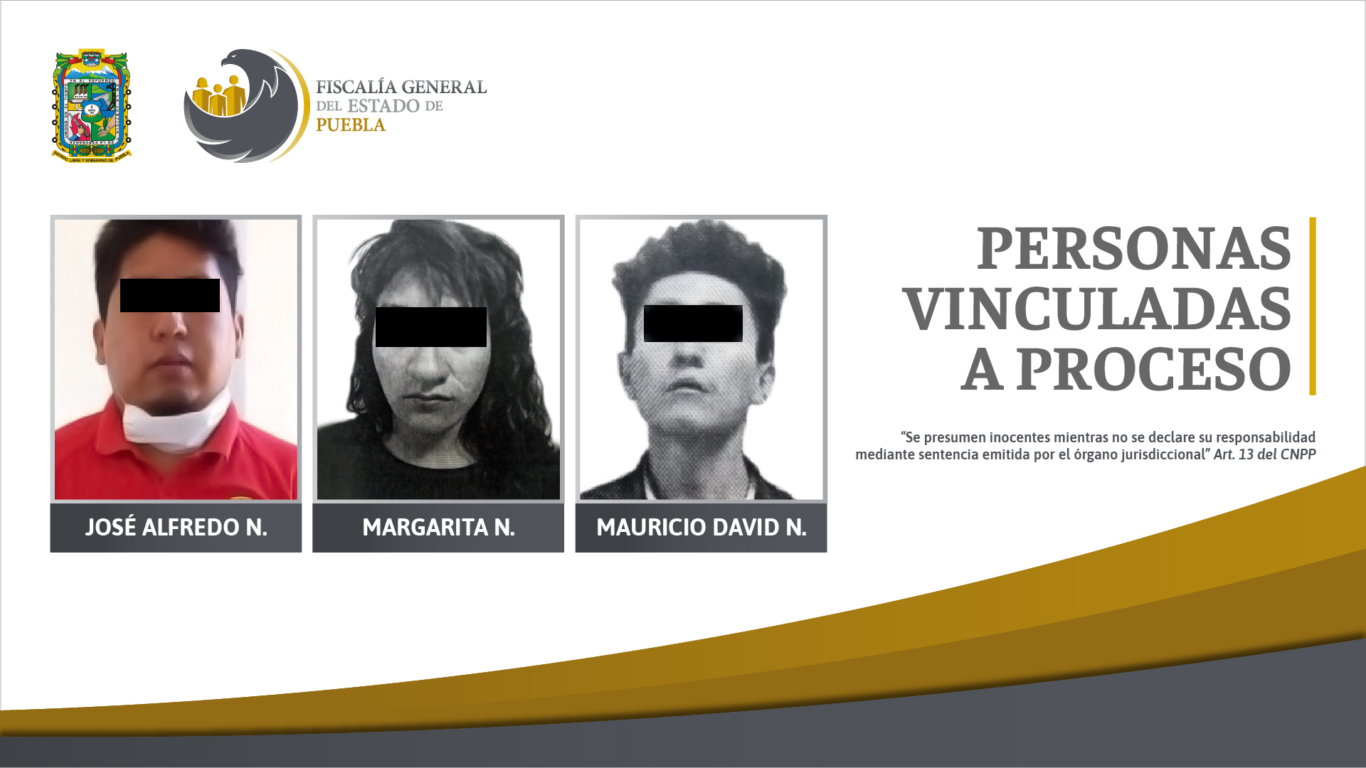 Tres personas más detenidas en Puebla por posesión de estupefacientes.