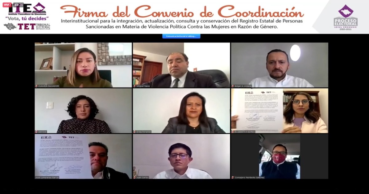 Firman ITE y TET convenio sobre registro de personas sancionadas por violencia política contra mujeres