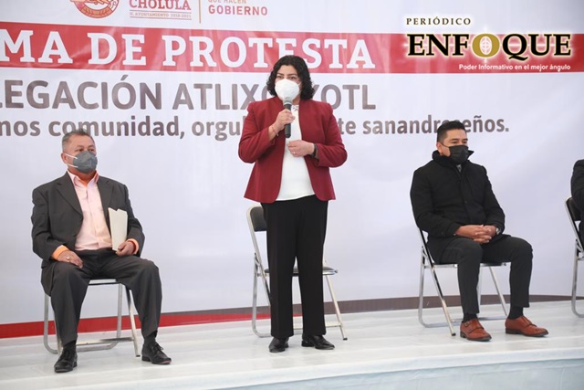Creación de nueva delegación y apoyo de viviendas en San Andrés, acciones de Karina Pérez Popoca