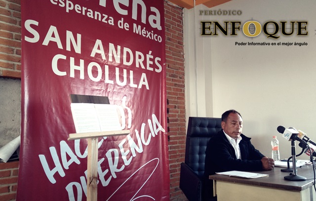 Busca Aarón Tirzo la precandidatura de Morena a la alcaldía de San Andrés Cholula