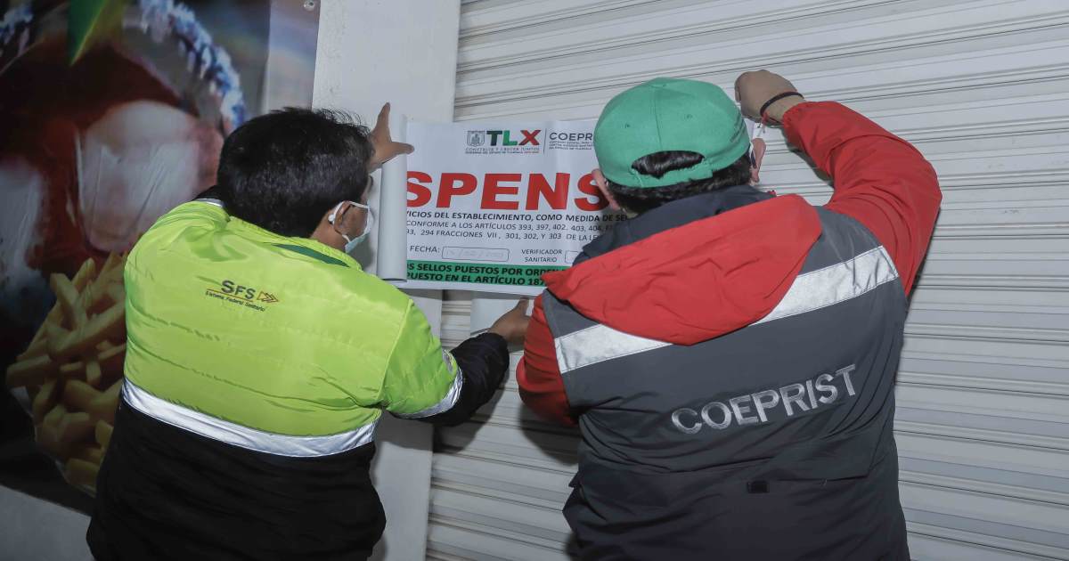 Suspenden COEPRIST y CEPC establecimientos que no cumplían medidas preventivas por Covid-19