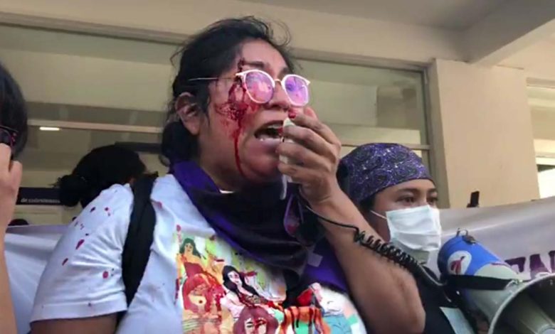 Simpatizantes de Félix Salgado golpean a feministas en Iguala, Guerrero (Video)