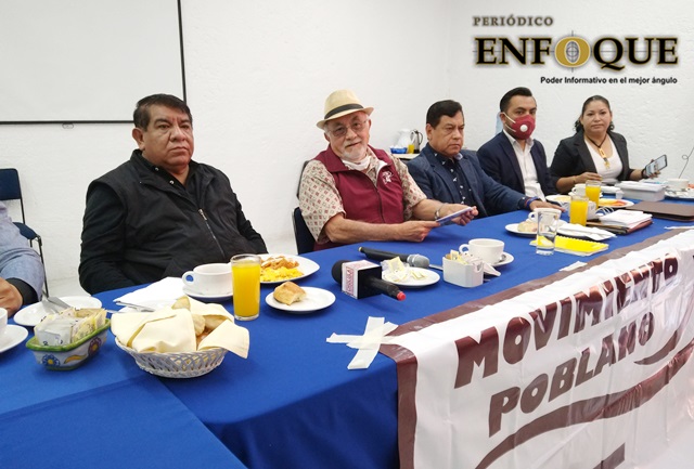 Anuncia Movimiento Poblano por la 4T apoyos en tanques de gas y frijol en Cholula