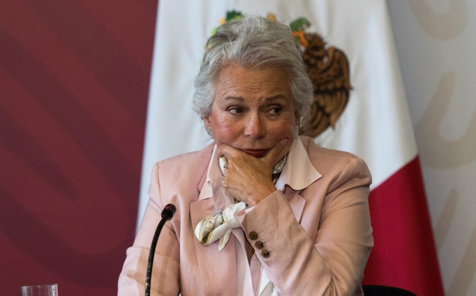 Sánchez Cordero reitera denuncia por violencia en el Gabinete