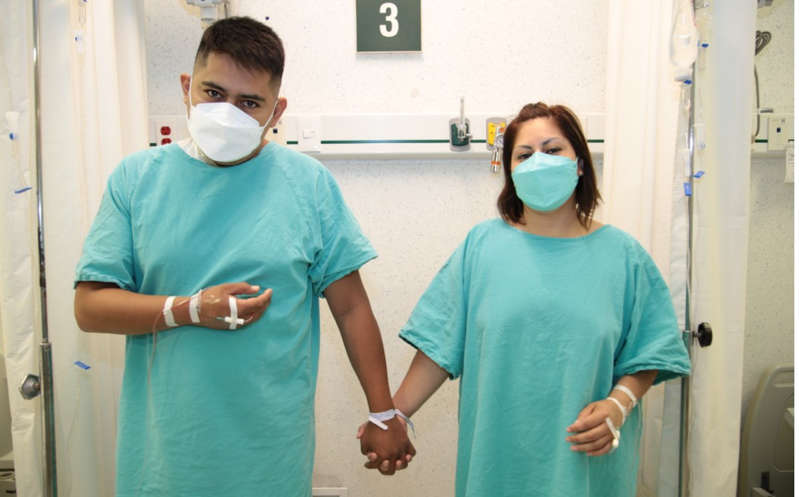 ¡En la salud y en la enfermedad! Mujer dona riñón a su esposo en hospital del IMSS
