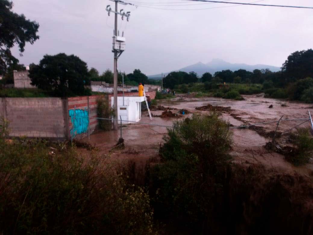 Amozoc y Acajete afectaciones en viviendas a causa de las lluvias 