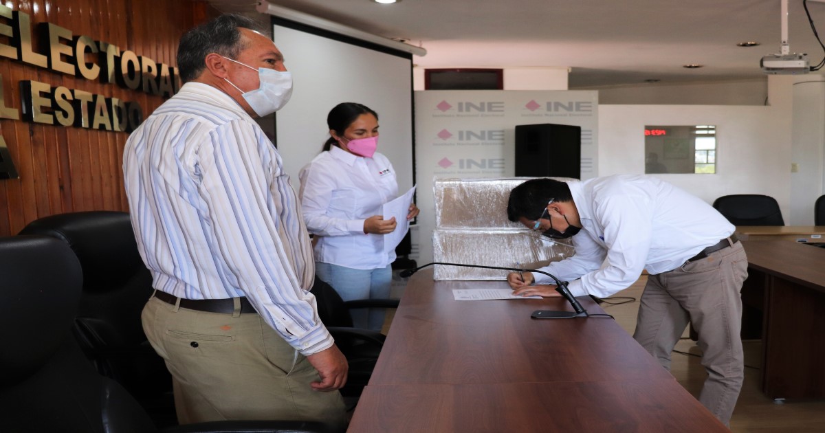 Recibieron juntas distritales del INE Tlaxcala listado nominal de la consulta popular  