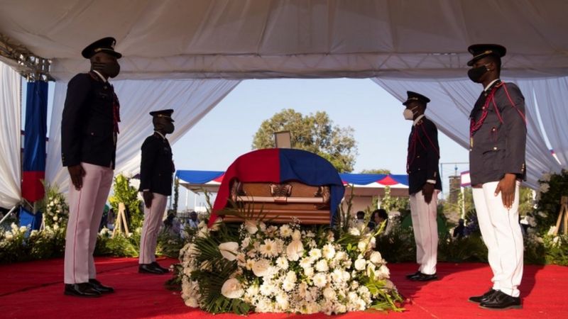 Despiden de esta manera al presidente Jovenel Moïse en Puerto Príncipe