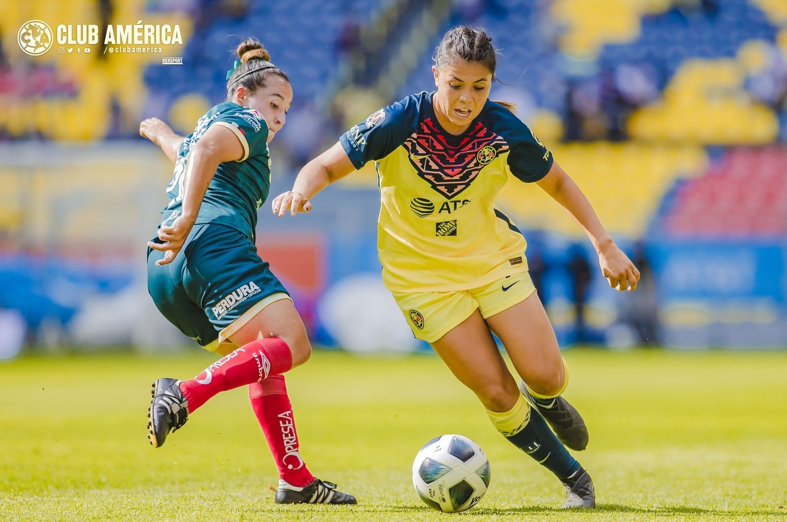 Puebla Femenil fue goleado por América en el Azteca 