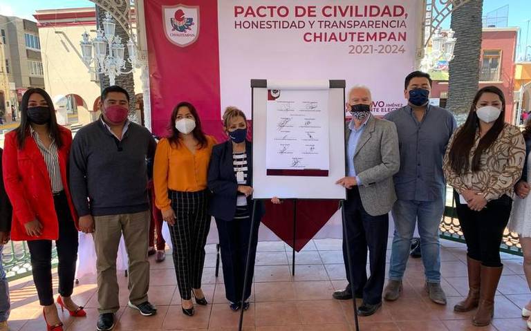 Alcalde electo de Chiautempan firma acuerdo de Civilidad.