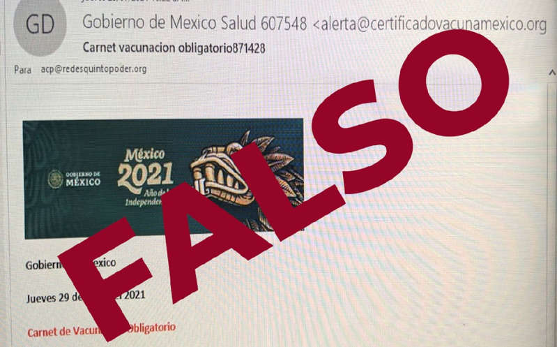 Alerta por correros sobre carnets de vacunación covid falsos: SSA