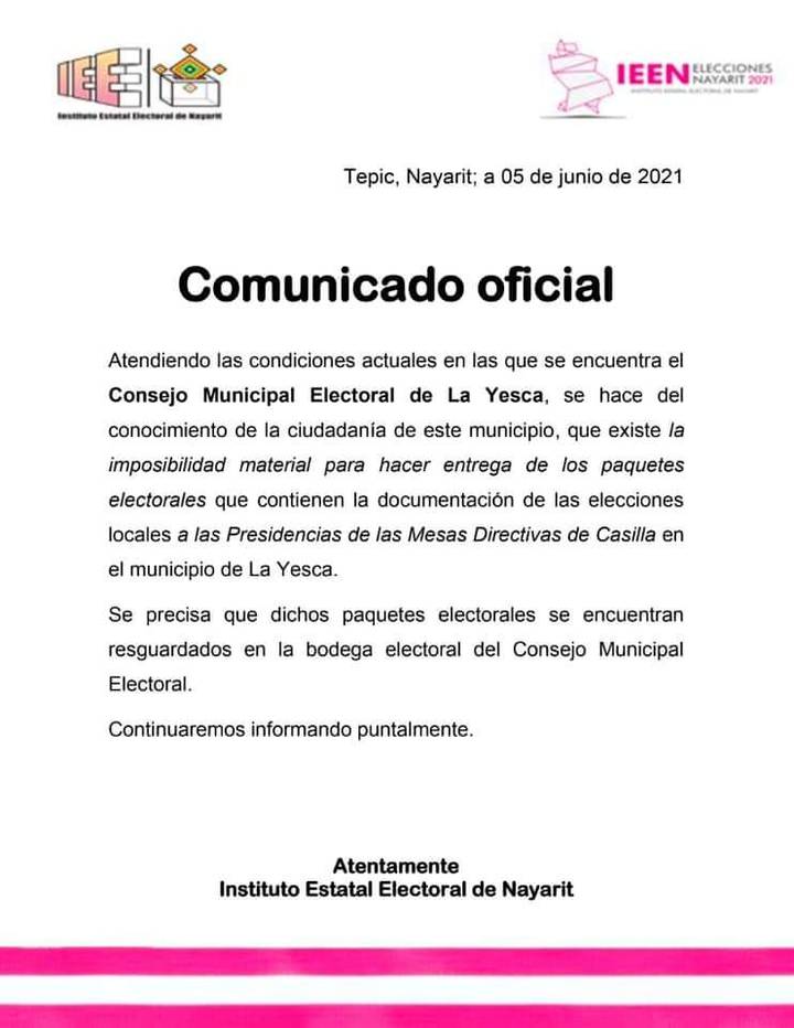 COMUNICADO