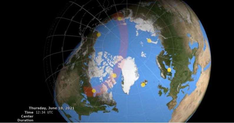 Así se vio el eclipse solar que formó el “anillo de fuego”
