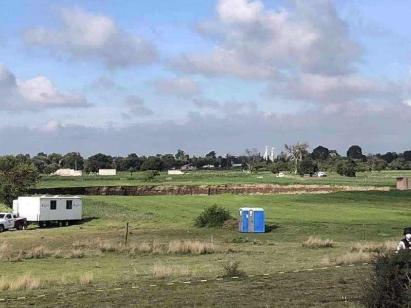 Cae casa que estaba junto al socavón gigante en Puebla