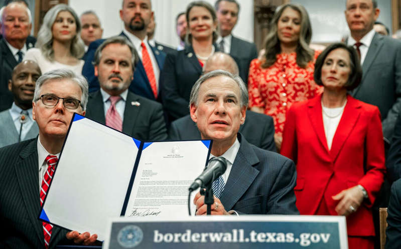 Anuncia gobernador de Texas inversión para construcción de su propio muro fronterizo