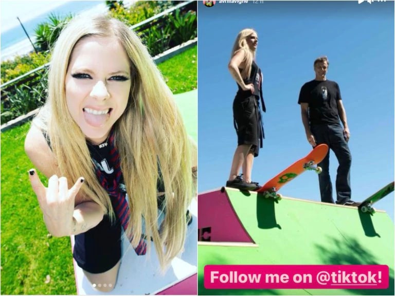 “¡Los años no pasan por ella!”: Avril Lavigne impactó con debut en TikTok gracias a “Sk8ter boi”