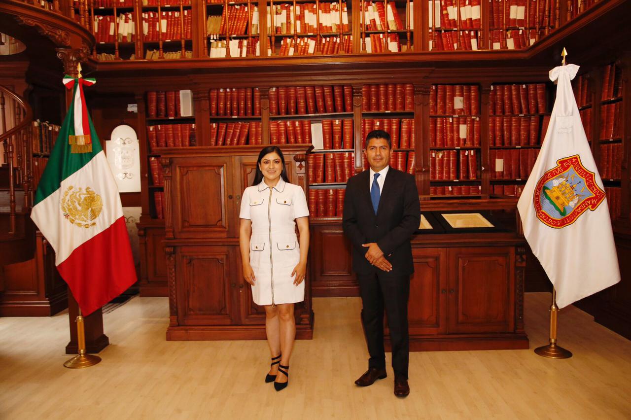 Inician reuniones Claudia Rivera y Eduardo Rivera para transición de gobierno municipal