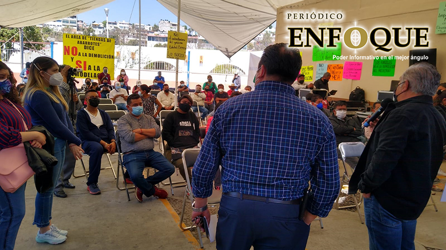 No a la demolición del mercado municipal de Tlaxcala, dicen locatarios; recurso será asignado a otra obra