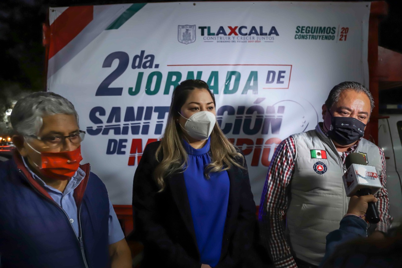 Realizan Ayuntamiento de Tlaxcala y CEPC Segunda Jornada de Sanitización