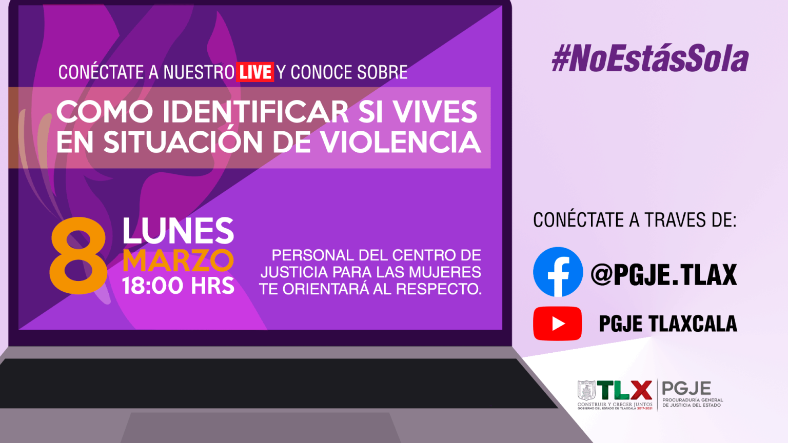 El CJM orientará en línea como identificar si vives en situación de violencia