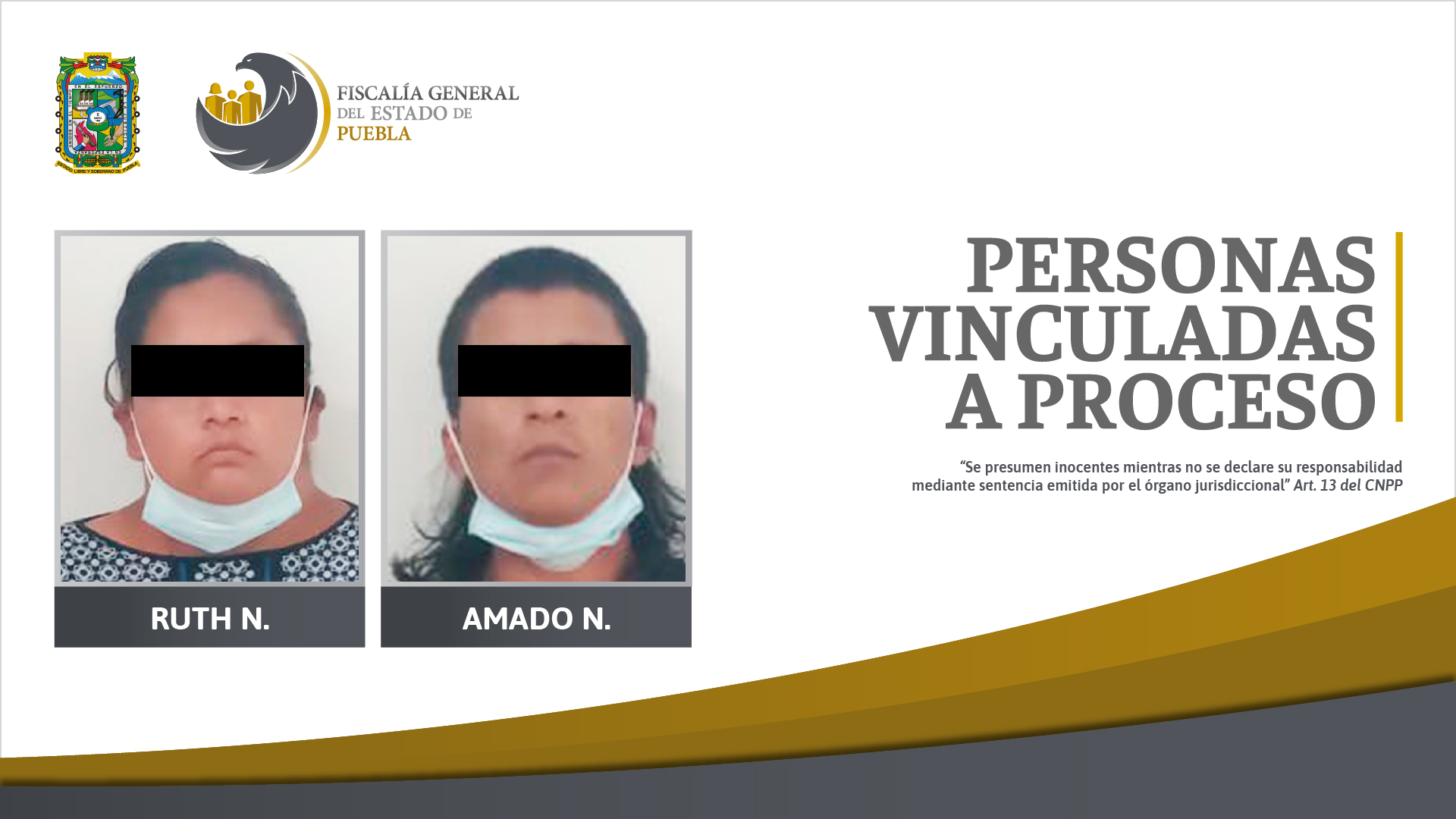 Fiscalía vincula a proceso a madre y padrastro por feminicidio de niña de 6 años