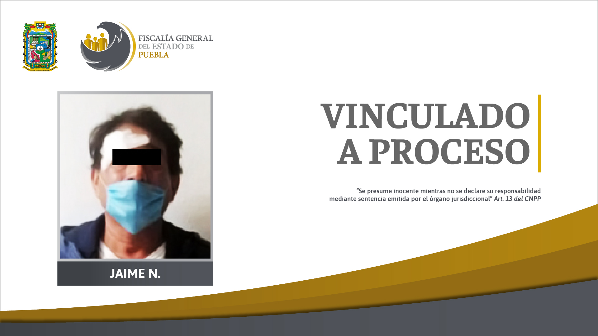 Prisión para Jaime N. por tentativa de feminicidio en Puebla