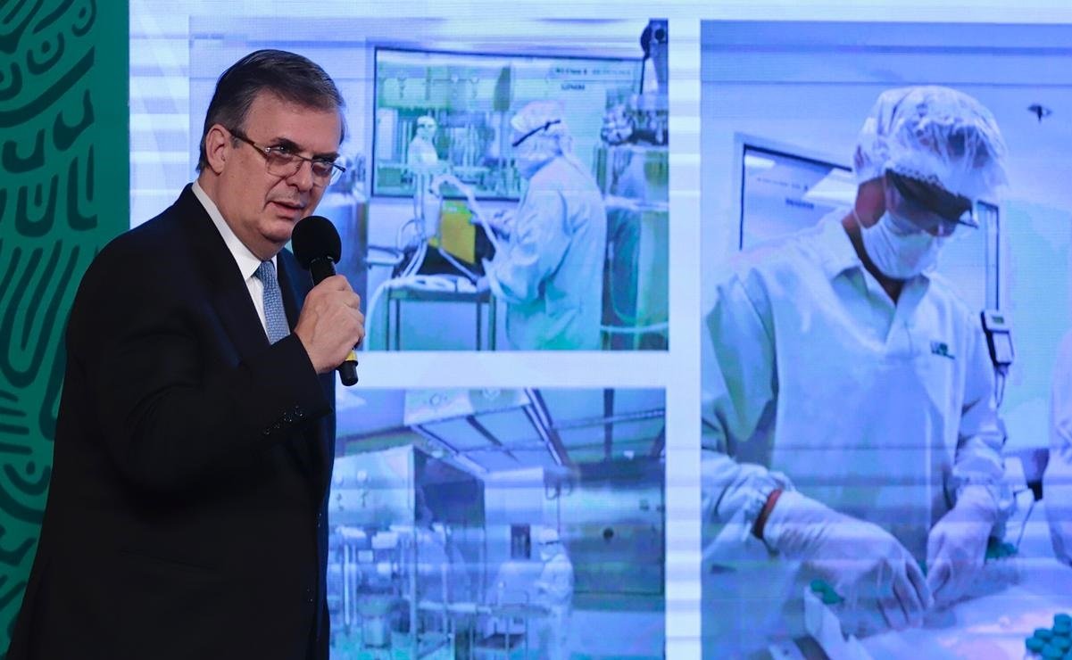 Contratados, 35 millones de vacunas de CanSino de dosis única: Ebrard